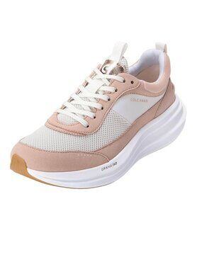 COLE HAAN Women's Originalgrand Quadstreak Sneakers, WHITE/ROSE, Size 8.5